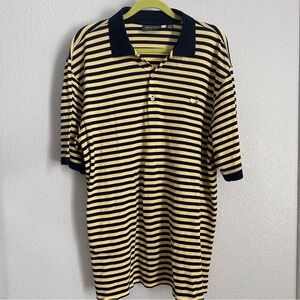 MASTERS COLLECTION | Short Sleeve Striped Golf Polo Shirt (SZ - XL)